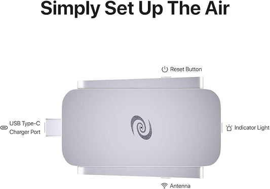Deeper Connect Air(2026 Version) Pocket-Sized Wireless Travel VPN Router Portable Wireguard OpenVPN DPN WiFi Router