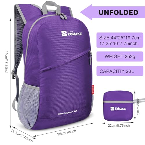 Lightweight Packable Backpack 20L