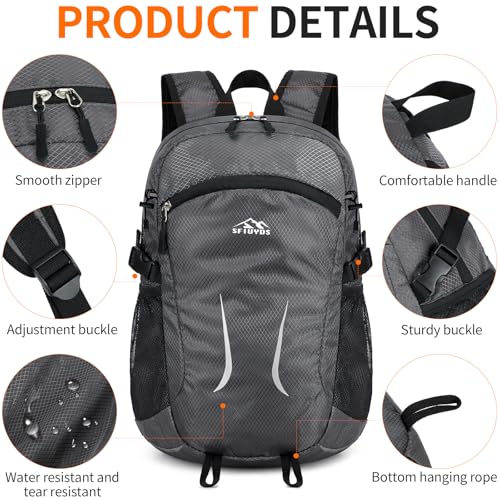 Small Hiking Backpack 35L Travel Lightweight Hiking Packable Daypack Water