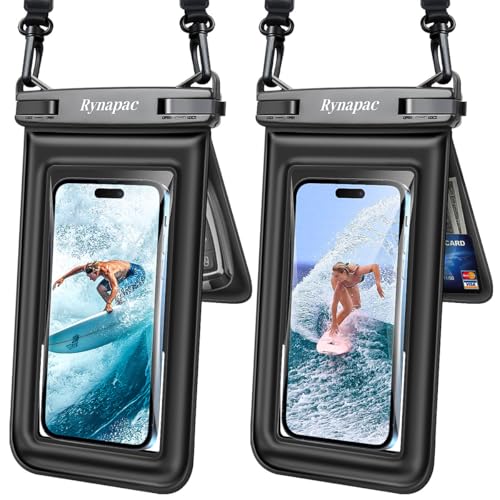 Double Space Floating Waterproof Phone Pouch [Up to 8.5''] (2 Count)