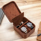 2 Slot Luxury Travel Faux Leather Watch Case. Watch Storage Organizer. Watch Display & Watch Holder. Perfect For Watch Collection. Ready to Gift for Men