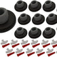 QCAA Stainless Steel Wall Mount Concave Door Stop, 2-1/2" Diameter, ORB Oil Rubbed Bronze, 12 Pack