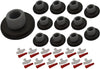 QCAA Stainless Steel Wall Mount Concave Door Stop, 2-1/2" Diameter, ORB Oil Rubbed Bronze, 12 Pack