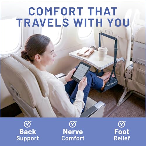 Airplane Adjustable Foot Hammock (2 Count)
