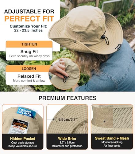 Wide Brim Sun Hat for Womens and Mens Sun Hats
