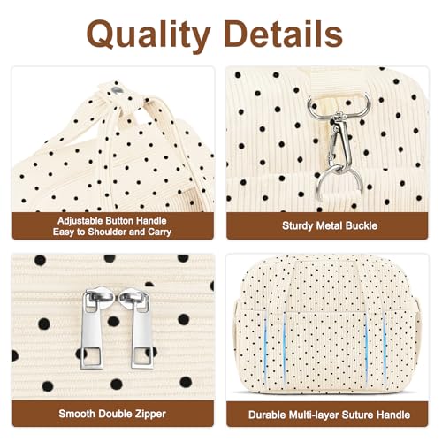 Corduroy Lunch Box Lunch Bag for Women Adults Men