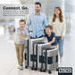 Patented Connecting Hard Shell 3 Piece Luggage Set (3 Count)