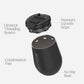 BrüMate Uncork'd 14oz 100% Leakproof Insulated Wine Tumbler | Locking Lid | Insulated Stainless Steel Wine Glass | Perfect For Travel & Outdoors | BPA-Free (Mist)
