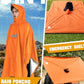 Hooded Rain Poncho for Adult Waterproof Lightweight Raincoat