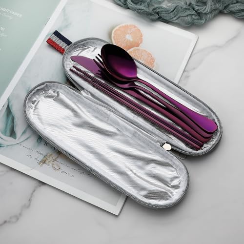 Travel Utensils with Case (5 Count)