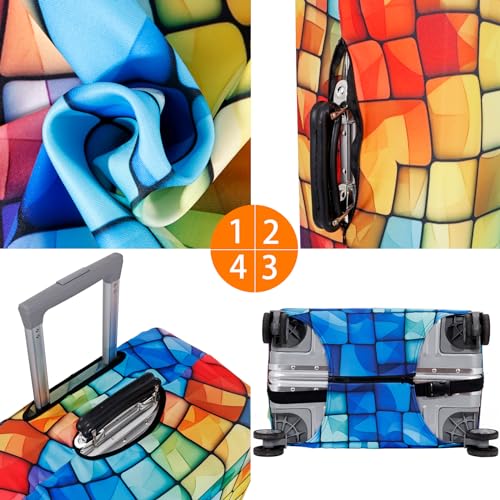 Thicker Travel Luggage Covers with Luggage Tag For Suitcase Tsa Approved