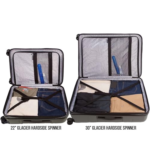 Glacier Hardside Spinner Durable PC