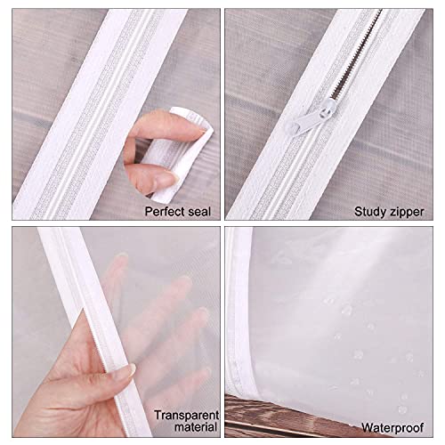 12 Pack Breathable Clothes Covers with Zip