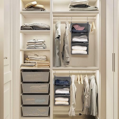 3 Tier Shelf Hanging Closet Organizer (3 Shelves)