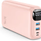 Portable Charger 50000mAh Power Bank - 22.5W Fast Charging External Battery Pack, LED Display USB-C Portable Cell Phone Charger for iPhone 16/15/14/13 Pro, Android, Samsung Galaxy, Etc(Pink)