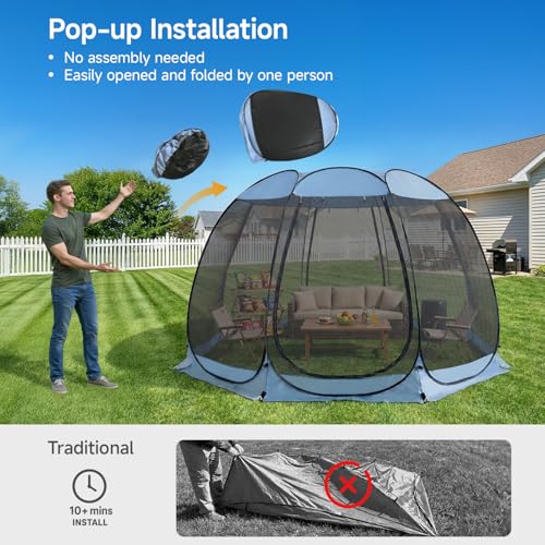 12'x12' Pop Up Screen House Tent