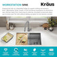 Stainless Steel 28 in Undermount Kitchen Sink KWU110