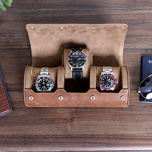 Watch Roll Travel Case for 3 Watches
