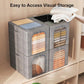 Clothes Storage Bins with Metal Frame for Closet (4 Count)