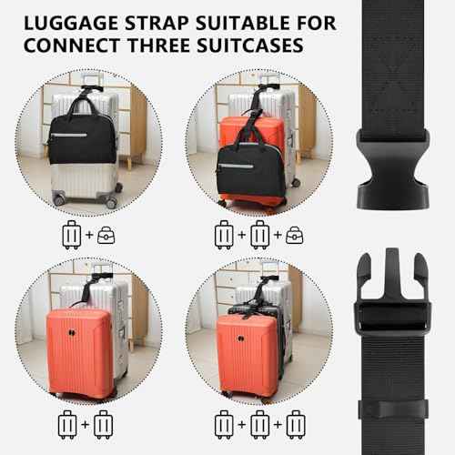 2 Pack Luggage Connector Straps