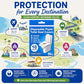 Disposable Toilet Seat Covers Flushable XL 50 Pack (50 Count)
