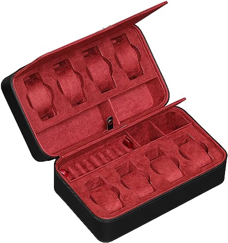 8 Watch Travel Case Storage Organizer for 8 Watches