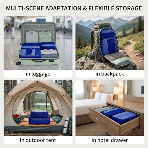 4 Piece Compression Packing Cubes for 3 (4 Count)