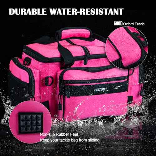 Fishing Tackle Bag with 2PCS 3700 Tackle Boxes