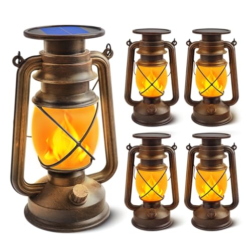 Solar Lanterns Outdoor Waterproof (4 Count)