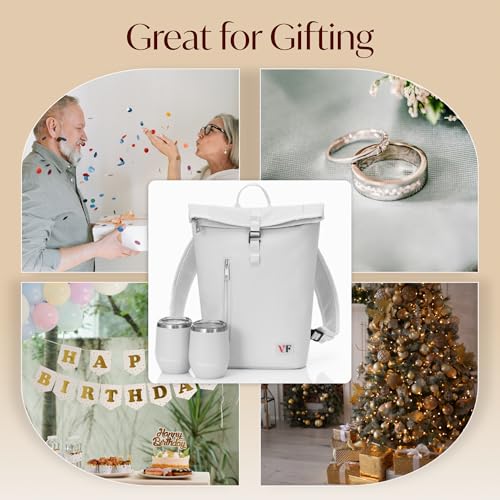 Two Bottle Rolltop Wine Tote Bag