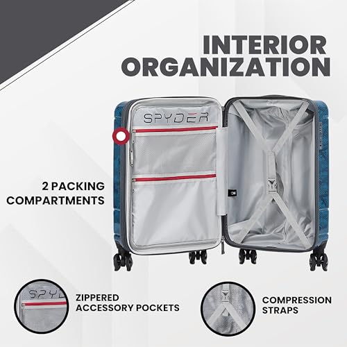 Matrix 20 Inch Carry On Expandable Hardside Upright Suitcase with 360° Spinner Wheels