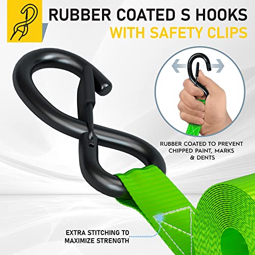 Ratchet Straps Heavy Duty 4 Pack
