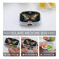Metal 2 Compartment Pill Organizer Travel Friendly Portable Compact Pill Box Cute Pill Case to Hold Vitamins