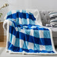 Sherpa Blanket Twin Plaid Thick Bed Blanket