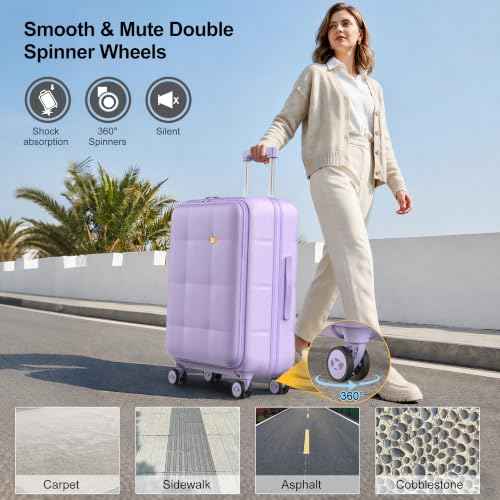 26 Inch Large Expandable Checked Luggage Hard Shell Suitcase