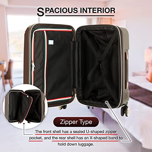 Hardside Expandable Zipper Luggage