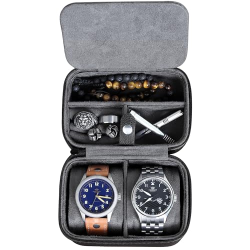 2 Watch Travel Case Storage Organizer for 2 Watches