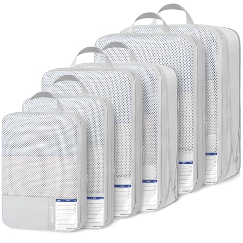 Compression Packing Cubes for Travel (6 Count)