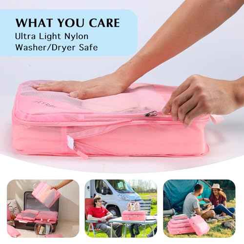 Compression Packing Cubes for Travel (7 Count)