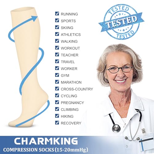 Compression Socks for Women & Men Circulation (3 Count)
