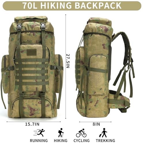 Hiking Backpack for Men 70L