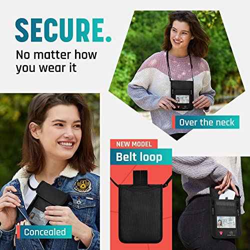 Neck Wallet Travel Pouch For Passport Holder And Documents
