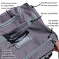 29 inch Jumbo Size 8 Pockets Wheeled Rolling Duffel Bag Water Resistant Luggage Lightweight Travel Suitcase with Retractable Handle