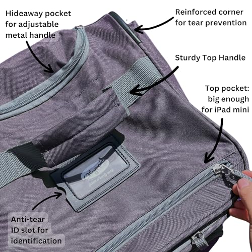 29 inch Jumbo Size 8 Pockets Wheeled Rolling Duffel Bag Water Resistant Luggage Lightweight Travel Suitcase with Retractable Handle