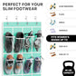 24 Pockets Clear Over the Door Shoe Organizer