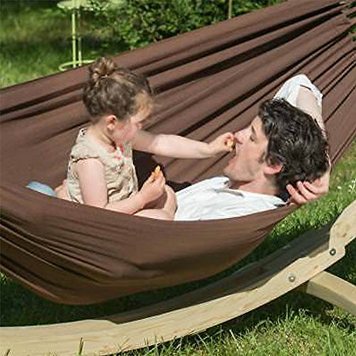 Cotton Camping Hammock Portable with Tree Straps Holds 660lbs