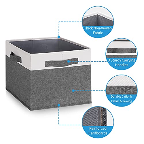 6 Pack Fabric Storage Bins (6 Count)