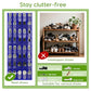 Over the Door Shoe Organizer with 40 Large Breathable Mesh Pockets