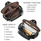 Vegan Leather Laptop Backpack for Women 15.6 inch Work Backpack Fashion Travel Backpack Purse for Business College
