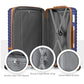 Luggage Set 3 Piece Suitcase Sets with Spinner Wheel (6 Count)